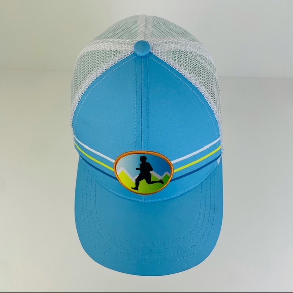 Boco Gear Marathon Training Academy Technical Trucker Mesh Snapback Blue Hat Cap - Picture 5 of 8